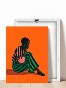 1pc Portrait, Art, Afrocentric Wall Art, African American Art, Festival Gift,Suitable For Bedroom,Living Room,Kitchen,Wall Arts,Wall Decor,Home Decor,Room Decor, Canvas Wall Art, Posters, Wall Art With Frame, Optional Frame ﻿ ﻿ - 1PCS - View 13