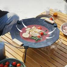 Outdoor BBQ And Indoor Polygonal Cast Iron Grill Pot, Multi-Functional Non-Stick Grill Pot - Double Ear Grill Pan - View 2