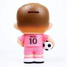 MLS 官方 Lionel Mesi 人形儲金罐 CF 粉色球衣版 收藏級足球之星錢箱 適合球迷與兒童 爆紅運動房裝飾 完美生日畢業禮物 PVC 人偶硬幣儲金罐 球迷首選 - 粉色 - 查看 5