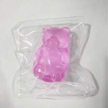 1pc Multicolor Gummy Bear Squishy Toys, Clear Jelly Slow Rising Stress Relief Fidget Toys, Cute Squeeze Sensory Toys For Students Office Desk Home Travel, Birthday Christmas Easter Gift - Multicolor - View 16