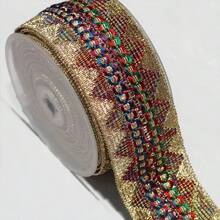 1码彩色三角形花边饰带，适用于服装、鞋子、包包、DIY装饰配件 - 1碼 - 查看 5