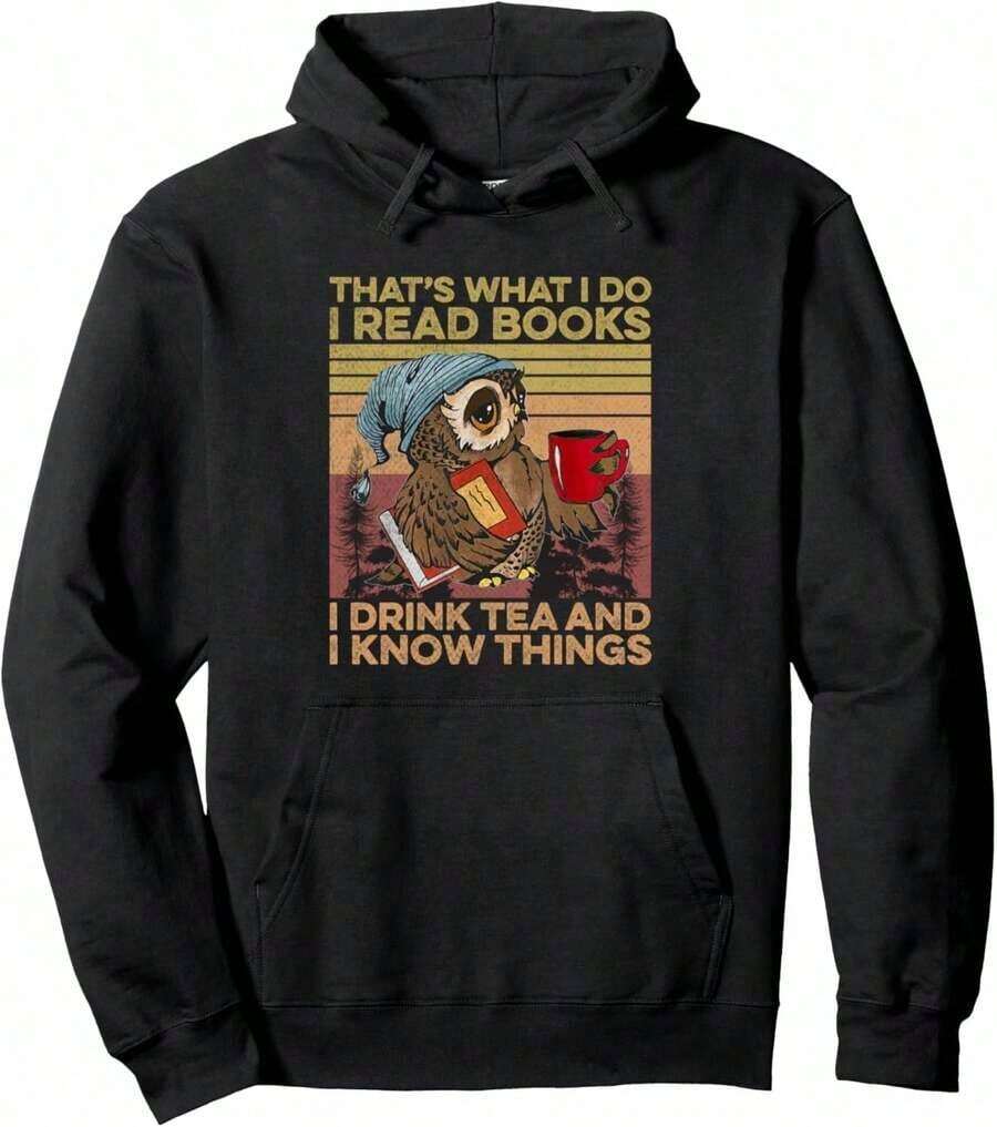 Book Nerd Compatible, Fun Gift For Readers, Book Lovers, Men And Women, Hoodie. - 黑色 24 - 查看 1