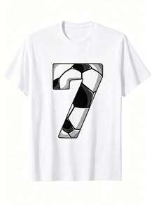 Men's Casual T-Shirt, Printed T-Shirt: Casual Short-Sleeved T-Shirt With Round Neck, Suitable For Outdoor Activities, Comfortable Short-Sleeved T-Shirt With Round Neck, Spring And Summer Clothing, Suitable For Any Occasion, Solid Color, Casual, Suitable For Travel And Daily Wear. - 白色 - 查看 4