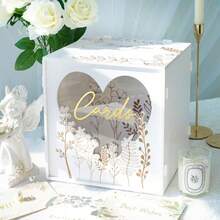 New Acrylic Wedding Card Box Party Envelope Money Box Gift Card Box Welcome Decor Ornament Guest Book - A - View 2