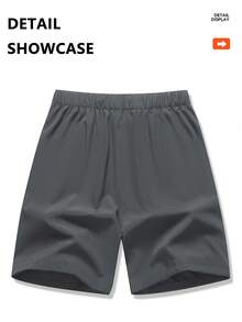 Trending Summer Shorts | Men's Lightweight 5" Shorts For Running, Camping & Travel Sports - Grey - View 3
