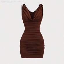 Women Blouses & Shirts - Marron - View 2