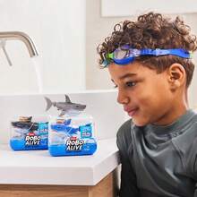 ZURU Robo Alive Water Activated Shark Bath Toy, Assorted Robotic Swimming Shark With Realistic 5-Direction Movement, Dives Up To 6ft, Pool & Bath Prank Toy For Kids (Random Color) - Multicolor - View 6