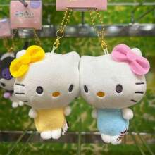 SANRIO 磁吸情侶毛絨娃娃，兒童毛絨娃娃背包吊飾，生日禮物，手持禮物，情人節禮物，鑰匙圈 - 彩色 - 查看 1