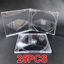 25pcs Clear CD Disc Jewel 10.4mm Cases For 1 Disc With Clear Tray - View 6