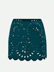 Swim Oasis Traje de baño de una pieza elegante y maduro estilo BOHO a juego, para playa y resort de primavera/verano - Agua verde azul - Ver 3