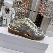 Zapatos casuales unisex, talla 36-45, zapatos casuales de mujer y zapatos deportivos de hombre, zapatos planos de suela blanda con cordones, zapatos cómodos y livianos de hombre para uso diario, de corte bajo,,,,,Zapatillas de suela plana para hombre y mujer, nuevas, modernas, versátiles, de punta redonda, con cordones, estilo casual, deportivo y retro. - 11 - Ver 12