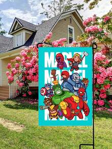 Marvel 漫威主题花园装饰旗，多种超级英雄图案可供选择。采用防水防褪色技术，面料厚实耐用，安装简便，是漫威粉丝打造个性化户外空间或举办主题派对的理想之选。 - 多色 - 查看 13