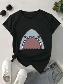 Women T-Shirts - Black - View 2