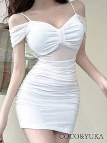 Women Midi Dresses - White - View 5