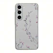 Fanahat-Funda para Teléfono - Diseño Exclusivo Premium de Glicina y Jazmín para Samsung A54/A53/A52 (A52S Universal) /A34(5G)/A14(5G)/S21/S22/S23/S23+/S23U y S24 Series A15/A35(5G)/A55(5G)/A25(5G) Última Serie S25 A16/A36/A56, Carcasa Blanda Antigolpes Minimalista de Moda - transparente - Ver 5