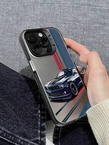 1個手繪汽車圖案手機殼，霧面防摔相機保護手機套，適用於 iPhone 11, 12, 13, 14, 15, 16 Pro Max X, XS, XR, 16e, 15 Plus, Galaxy A03, Galaxy A05, A05S, A12, A14, A15, A32 4G 5G, A35, A52/A52s 5G, A16, A17, A36, A57 4G, A58 4G, A60, A78 4G, A94, A95, C21Y, C30, C35, C53, C67 4G - 彩色 - 查看 2