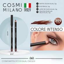 COSMI MILANO Multicolored Kajal Eye Pencil  Made In Italy, Creamy Smooth Texture, High Pigmentation, Suitable For Y2k Contouring Natural And Dramatic Effect, Must-Have Essential Make Up Makeup Unmissable Summer Makeup, Perfect For Parties, Meetings, Beach Travel - 銅 309 - 查看 5