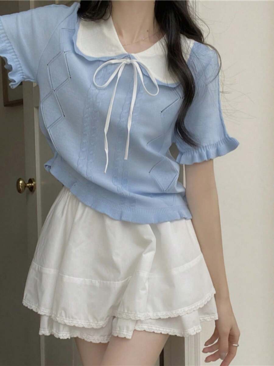 Women Tops - Blue - View 1