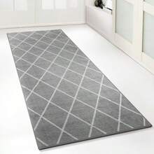 Runner de Sol Cosenza – Design Moderne Diamant & Artisanat Premium – Dos Anti-Dérapant en Gel – Disponible en 4 Couleurs et Tailles Variées - Beige - Übersicht 11