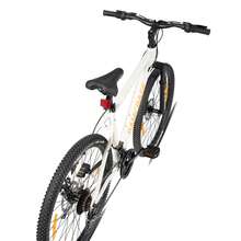 Hiland All-Terrain Mountain Bike (26/27.5 Inch) – Elegant MTB For Women & Men – 18-Speed Gears & V-Brakes – Attractive Colors - 白色 - 查看 5