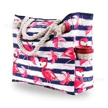 Tote Bag, Large Capacity, Multifunctional Printed Oxford Cloth Handbag, Beach Bag, Ladies Bag - Leaves + Small Bag - View 5