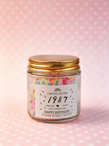 Candy Jar Candle, Personalized Birth Year Candy Scented Candle, 1985-2005 All Years Covered Vintage Jar Candle, Sweet Fragrant Decor, Retro Nostalgic Home Decor, Soothing Aroma, Atmosphere-Enhancing Item, Suitable For Men, Women, Couples Birthday, Holiday Gifts And Commemorative Occasion Decor, Also Suitable For Car, Home, Office, Travel, Gym And Event Occasions. Perfect Gift For Friends And Family - Multiple Styles - View 30