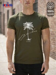 King T-shirt Men T-Shirts - Army Green - View 1