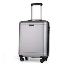 JLY 16/19 Inch PC Hard Shell Suitcase With TSA Lock, Laptop Compartment, 360° Spinner Wheels, Compact Business Travel Luggage - Silver - View 3