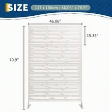 Garden Privacy & Protective Screens - White - View 2