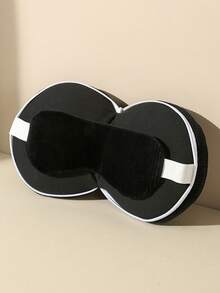 Multifunktionales U-förmiges Nackenkissen, 2 in 1 Schlafmasken-Nackenkissen-Kombination, tragbares Nickerchenkissen für Schreibtischruhe, Reise-Kopfstützkissen für Flugzeug, Auto und Büro - Verschiedenfarbig - Übersicht 10