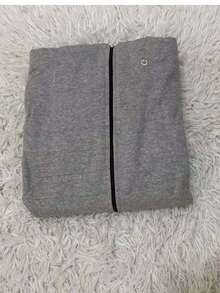 R&S Men's Plus Size Basic Plain Fleece Sweatshirt With Hood, Zipper, And Pocket - Light Gray - View 2