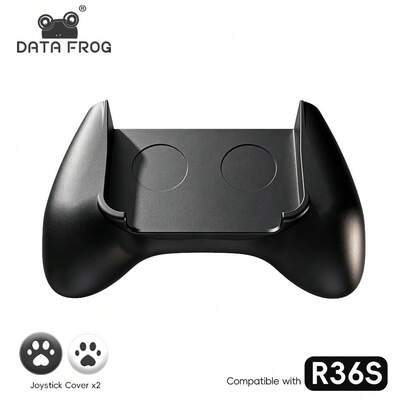 Data Frog R36S Griff, ergonomisches Handkonsolen-Gehäuse, rutschfester komfortabler Controller-Griff für R36S Retro-Konsole
