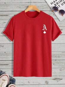 Camiseta para hombres de Manfinity con estampado de póquer. LIWS - Gris - Ver 6