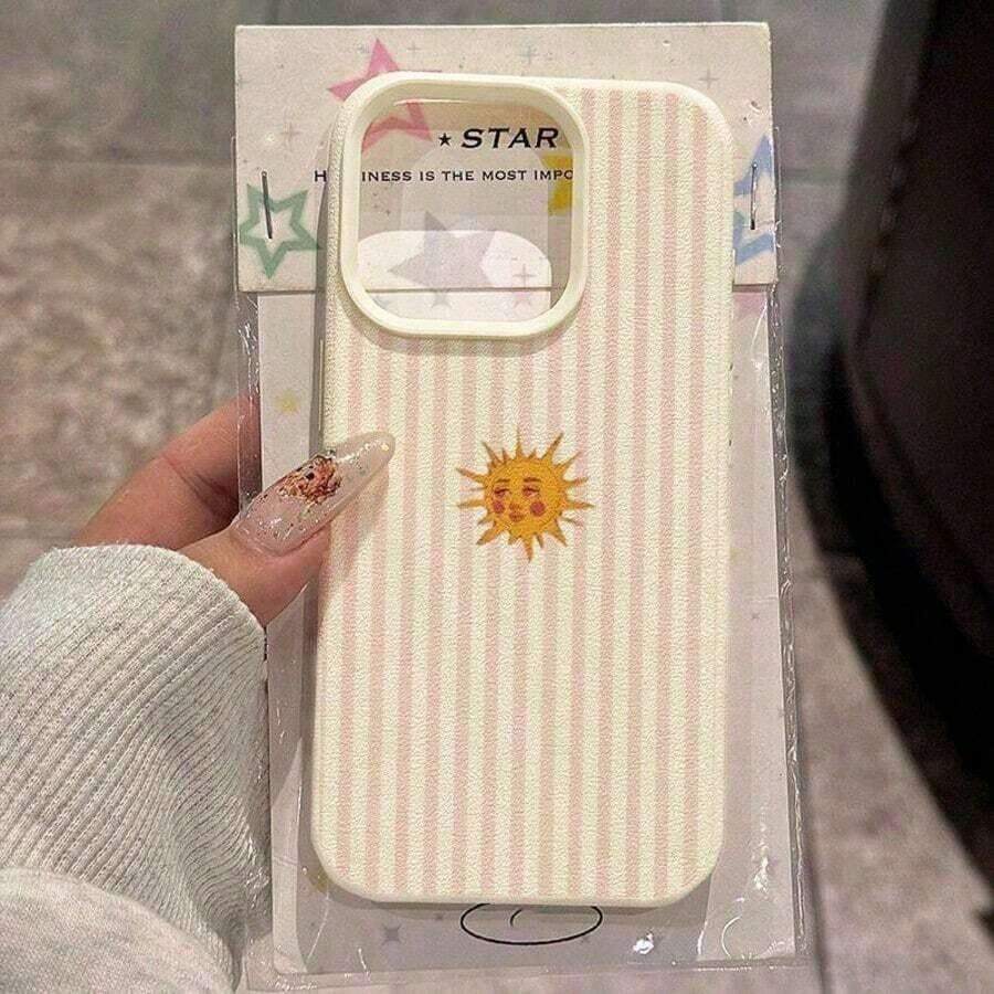 11-Piece TPU Material Phone Case With Warm Little Sun Pattern And Smiling Expression, Compatible With IPhone/Phones, Spring - Style 8 (1 Piece) - View 1