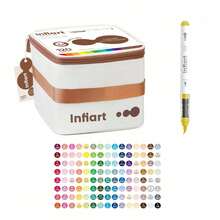 Infiart New 360/288/240/168/72/48 Rich Color Professional Acrylic Markers, Intense Colors, Scratch Resistant & Durable, Suitable For Beginners And Adults, Comes With Storage Box, Perfect For Home, School And Studio Use - Sets - View 15