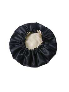 Adjustable Wide-Brim Waterproof Shower Cap, Soft & Skin-Friendly Hair Protection Cap For Long Hair, Multifunctional Hairnet For Kitchen, Home, Bathing - Double-layer Adjustable Sleeping Cap - View 3