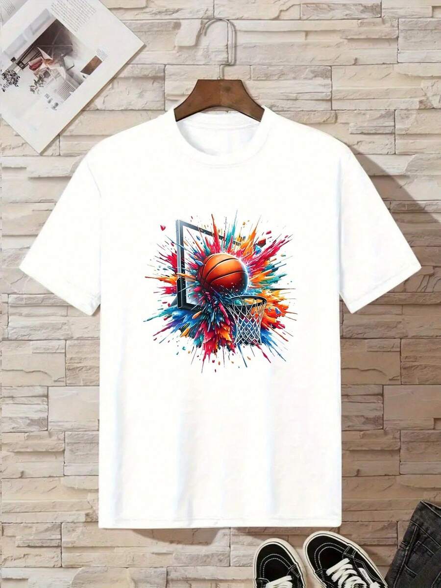 Shooting Cotton T-Shirt For Children - White - View 1