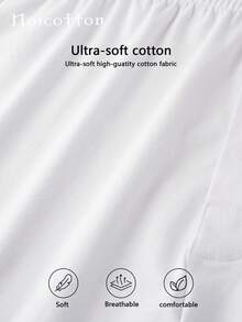 Norcotton Men's White 2PCS Pure Cotton Button-Up Boxer Briefs - White - View 7