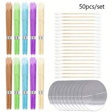 50/25/20/10/2pcs Ear Cleaning Sticks Set With Ear Candles, Flame Retardant Trays And Cleaning Sticks – Soft & Wax Removal Tools For Home Spa, Travel & Daily Hygiene - Multicolor - View 10