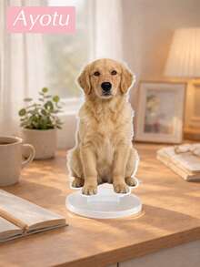 Ayotu Décorations en acrylique personnalisées, styles de support photo pour les amoureux/animaux de compagnie, cadeaux uniques pour la fête des pères convenant pour les voitures/tables comme souvenirs - Multicolore - Voir 5