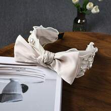 1 chiếc băng đô lưới và ngọc trai thời trang, băng đô xoắn đính đá kiểu cổ điển thanh lịch, phụ kiện tóc mùa hè. - Nhiều màu - Xem 9