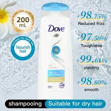 DOVE 日常滋養修復洗髮精 1 瓶 200ml，乳霜角蛋白配方，適用於日常乾燥毛躁髮質，便攜旅行洗髮 - 200ml 每日滋養 - 查看 6