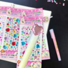 900pcs/1800pcs Gem Stickers Craft Jewelry - Self-Adhesive Rhinestone Stickers, Handmade Gem Rhinestone Stickers, Acrylic Shiny Heart-Shaped Stickers, Craft Supplies Suitable For DIY Craft Decoration - Shiny Acrylic Rhinestones For Jewelry Making, Hair Accessories, Home Craft Materials, Handmade Rhinestones, Crystal Decoration For Crafts, Gifts And Decor With Design Stickers - Multicolor - View 9