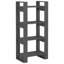 Bibliothèque/Séparateur de pièce  Gris 60x35x125 cm Bois massif - Gris - Voir 2