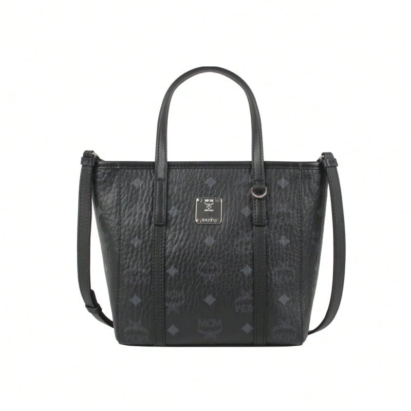MCM Toni Visetos 女款刺繡 Logo 單肩斜挎包 - 黑色MWPAATN04BK001 - 查看 1