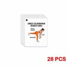 Glute Training Cards - Illustrated Bodyweight Training Set, Includes Step-By-Step Guide | Home Fitness Flash Cards For Enhancing Glute And Lower Body Strength - A - View 7