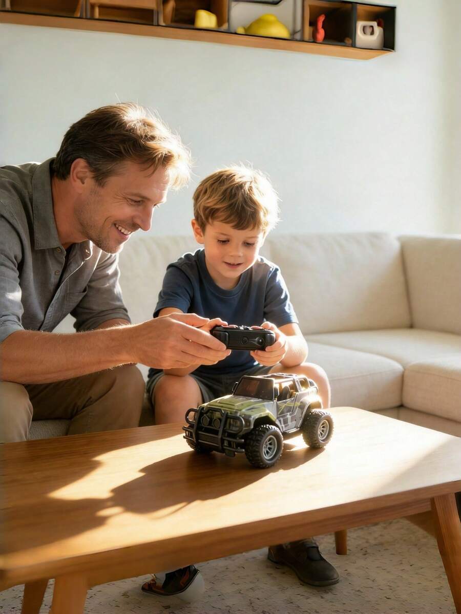 Remote Control Off-Road Vehicle, 4WD High-Speed Racing Car, High-Power Climbing Car, Birthday Gift Toy For Boys - Multicolor - View 1