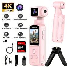 4K Ultra HD Video Blogging Camera Featuring A 1.33 CMOS Sensor, USB Charging, And A 270° Rotating Motion Capability, Ideal For Video Blogging, Live Streaming, And Outdoor Activities - An Excellent Gift For Couples, Back-To-School, Or Easter - View 10