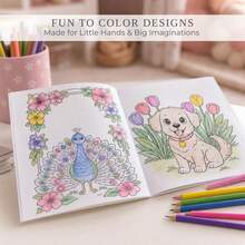 (42 Pages/140gsm/135g Per Book) 3-Book Set Children's Fun Coloring Books - Cute Princess, Unicorn And Mermaid Coloring Books, Suitable For Girls Aged 4-8, Easy To Color, Magic Theme Creative Gift, Perfect For Your Creative Little Princess - A5 lined - View 7