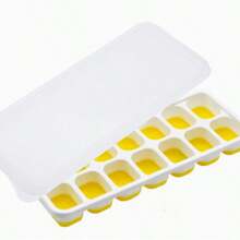 1pc Silicone Ice Cube Tray With 14 Compartments, Each With Lid And Soft Base For Easy Ice Cube Removal, Great For Home Ice Making - Multicolor - View 9